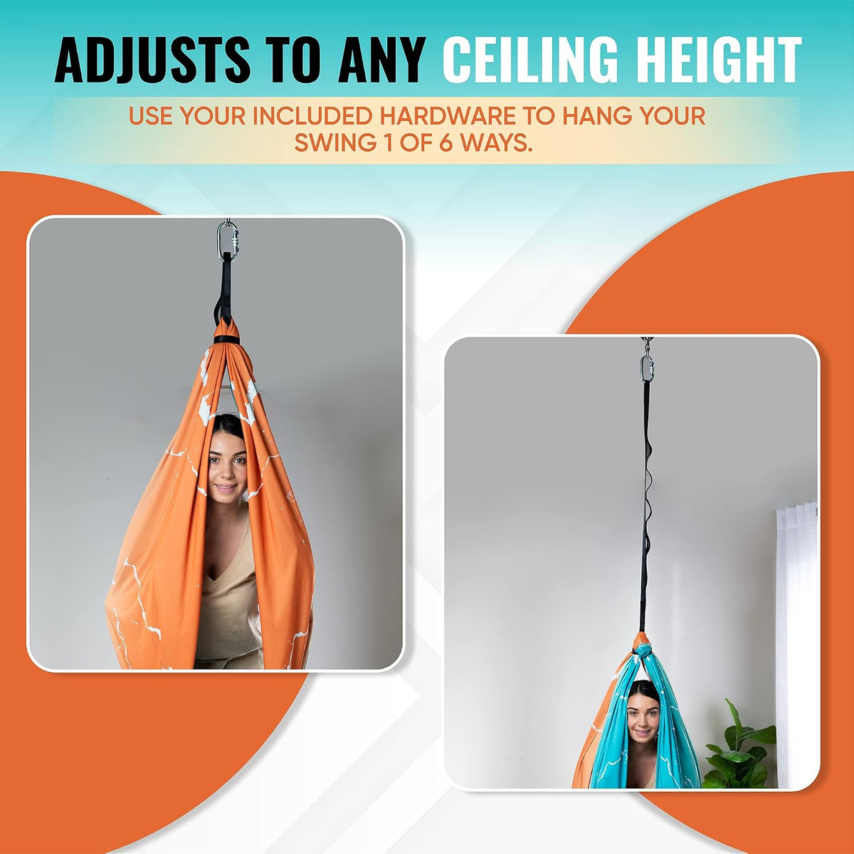Compression Sensory Swing Adult & Kids, Indoor Outdoor Pod, Holds 300Lb